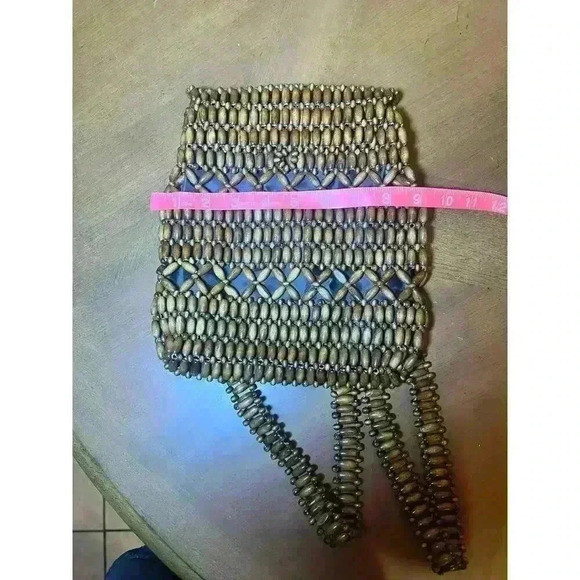 Vintage boho beaded mini backpack - Picture 4 of 6